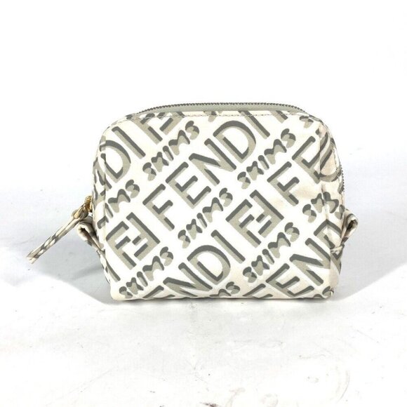 FENDI 8N0179 SKIMS collaboration Skims logo Makeup pouch Cosmetics Pouch - Picture 1 of 12